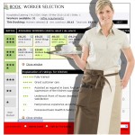 worker selection star rating box open catering